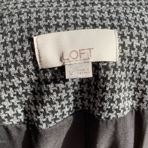 ✨NWOT LOFT Houndstooth Blazer Sz 12 AND Sz 14 - CUTE!! - Picture 6 of 16